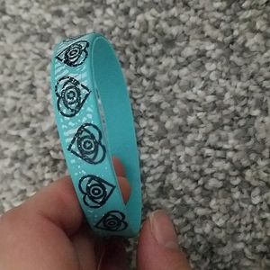 Free w/Bundle Teal Rubber Bracelet